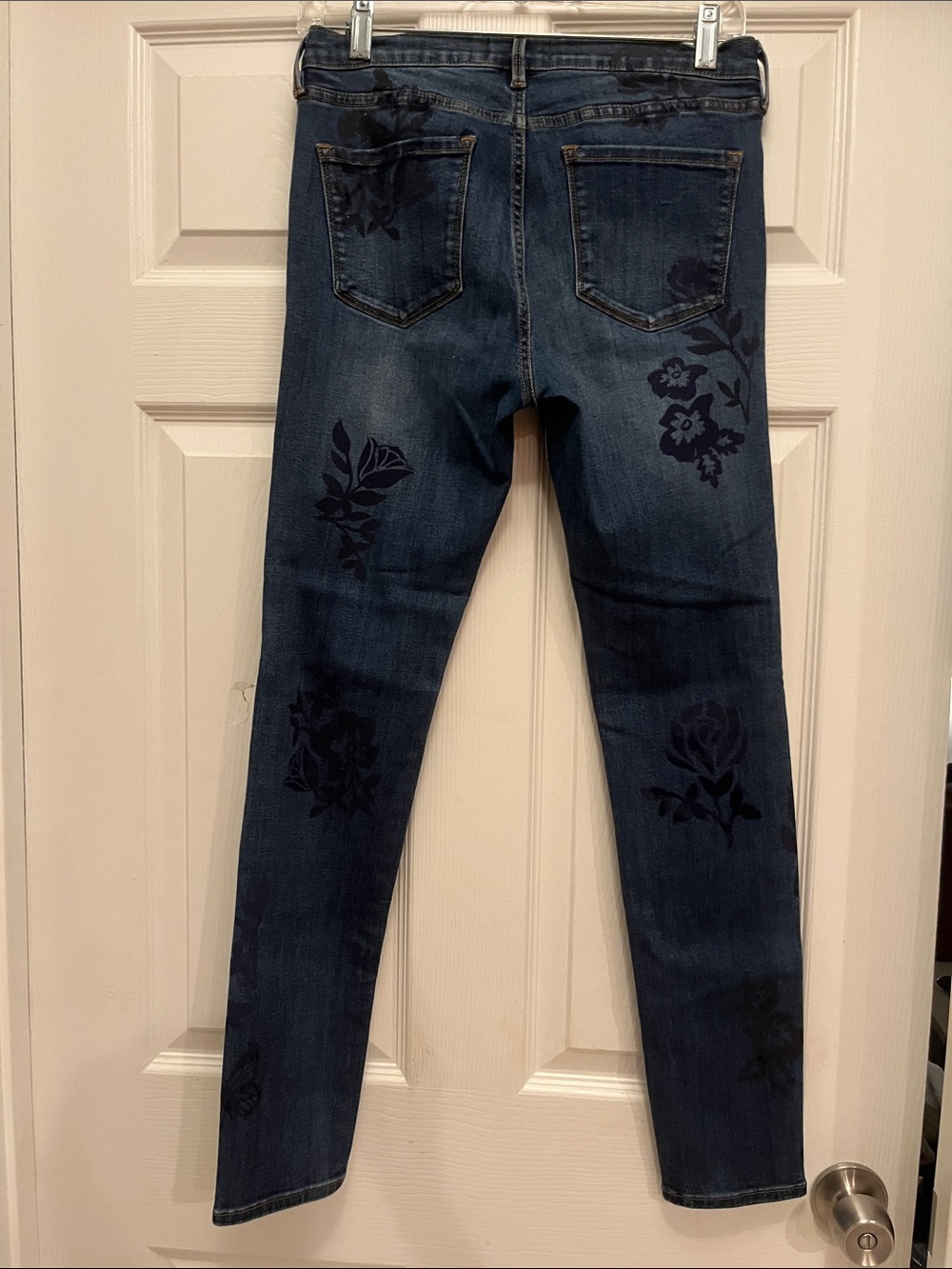 Buffalo David Bitton Navy Floral Print Skinny Jeans - Picture 3 of 4